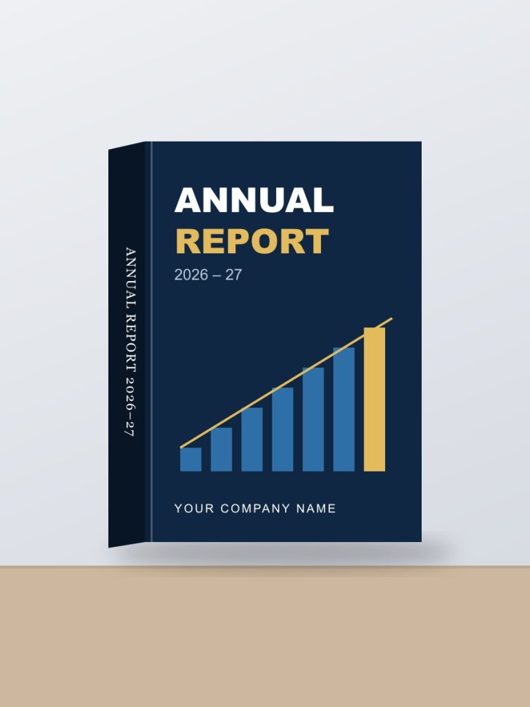 Corporate annual report cover design