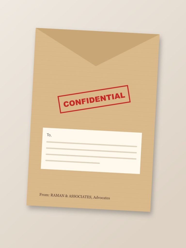 Business Printing A4 cloth-lined document envelope design marked confidential