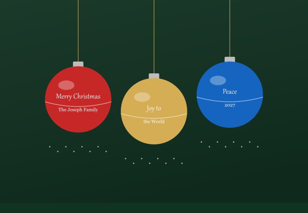 Souvenirs Personalised Christmas ornament souvenirs