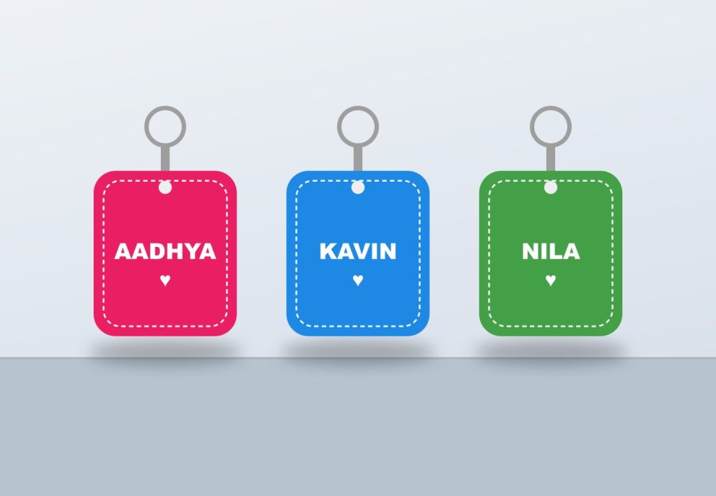 Souvenirs Personalised name keychain souvenirs
